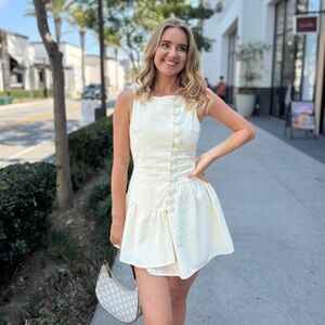 Sabo Skirt Cream Mini Sundress